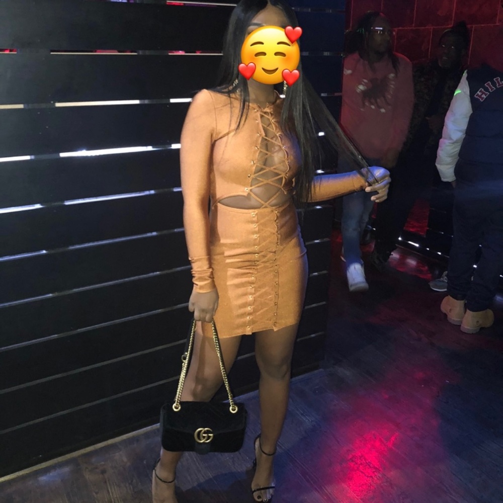 Gold bodycon
